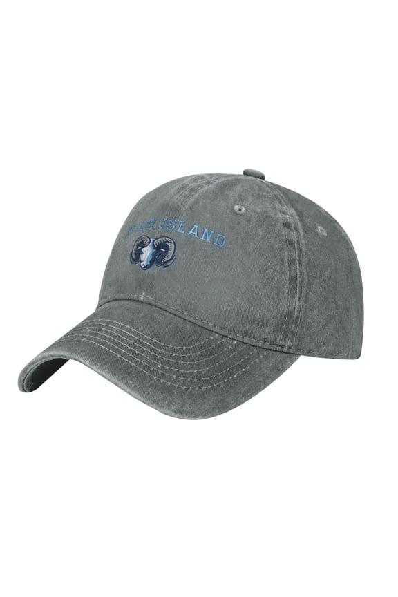 Uri University Of Rhode Island Rams Hat Adjustable Baseball Cap Cotton Cowboy Hat, Fashionable For Man Woman