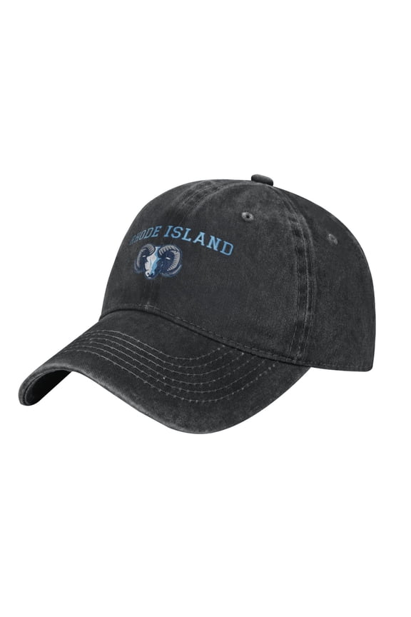Uri University Of Rhode Island Rams Hat Adjustable Baseball Cap Cotton Cowboy Hat, Fashionable For Man Woman