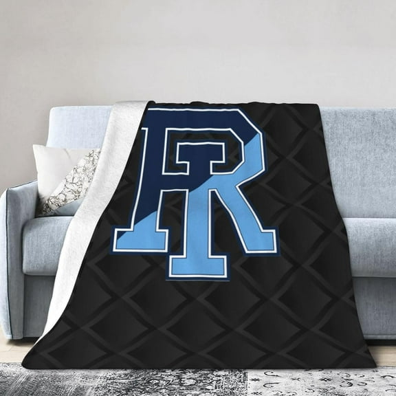 Uri University of Rhode Island Rams Fleece Blanket, Very Soft Microfiber Flannel Blanket for Couch Warm and Cozy for All Seasons