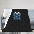 thumbnail image 1 of Uri University of Rhode Island Rams Fleece Blanket, Very Soft Microfiber Flannel Blanket for Couch Warm and Cozy for All Seasons, 1 of 6