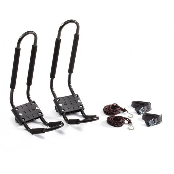 Uriah Products Universal Roof-Mounted J-Bar Kayak Exterior Carrier | 165 LBS Capacity for Cars, SUVs and Trucks