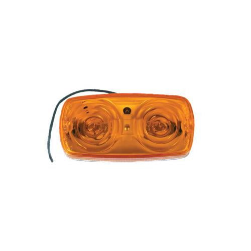 Uriah UL138000 Trailer Marker/Clearance Light, Amber, Double Bulls Lens - Quantity 48