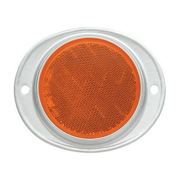 Uriah UL472000 Trailer Reflector, Amber, Aluminum Housing, 3-In. - Quantity 10