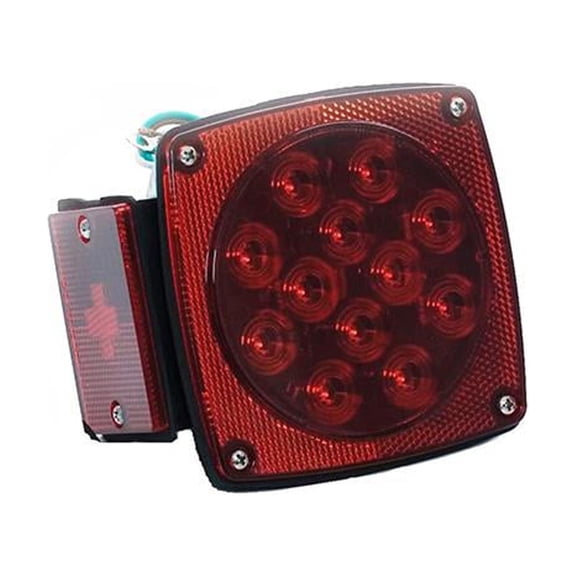 Uriah UL840011 LED Stop, Tail & Turn Light, Left-Side, Square, 4.5-In. - Quantity 6