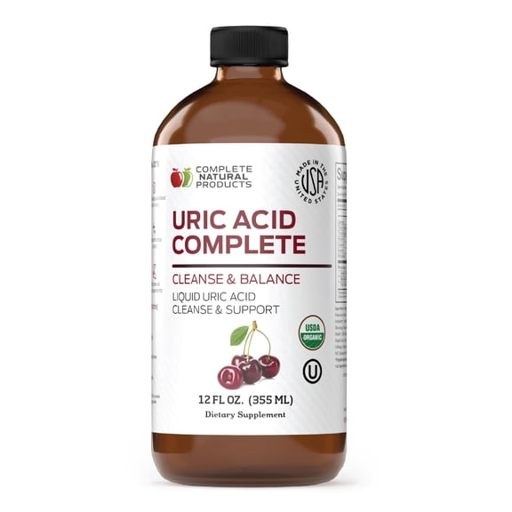 Complete Natural Products Uric Acid Complete - Liquid Supplement to Support Uric Acid Cleanse, Kidney Health & Blood Circulation