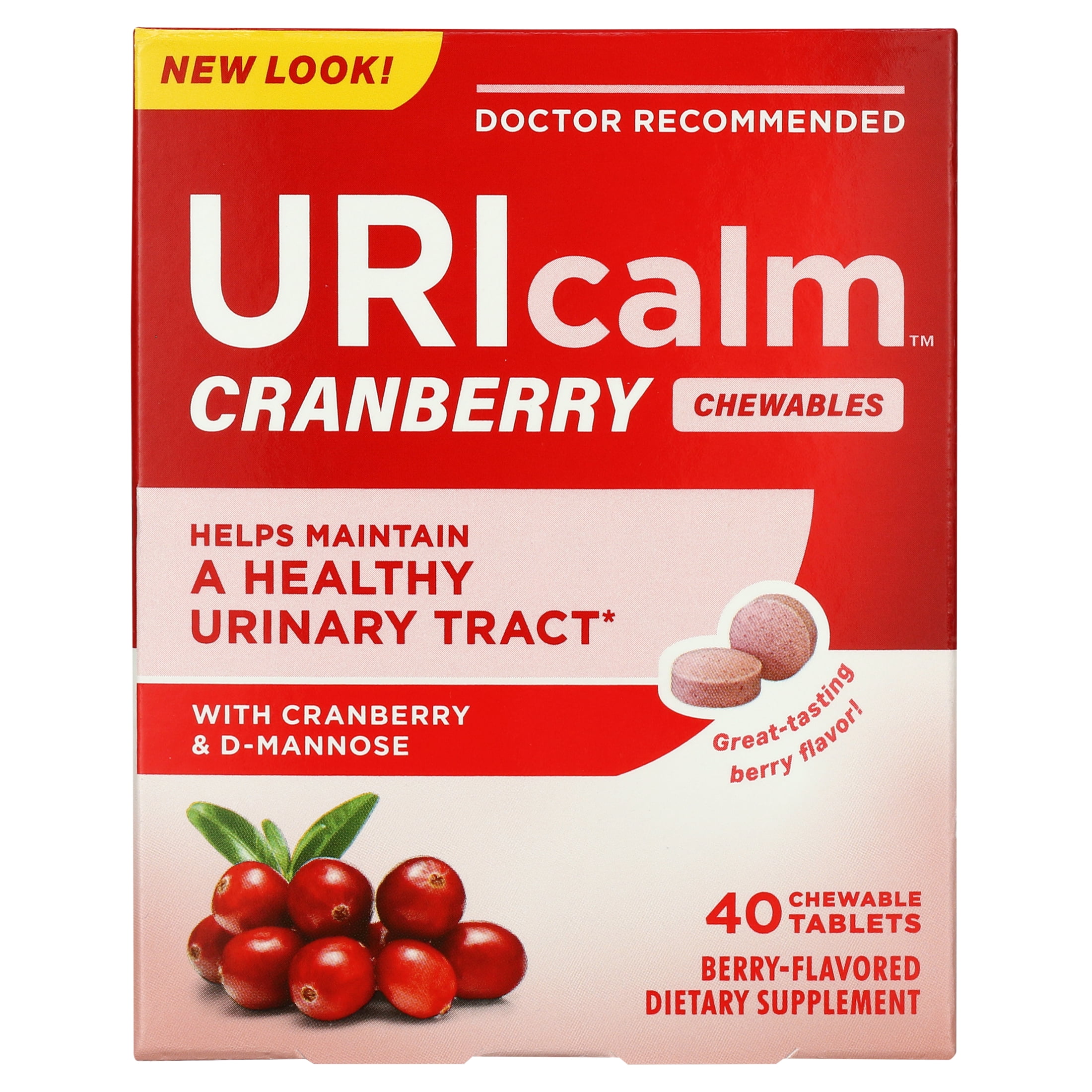 Uricalm Cranberry, Daily Dietary Supplement Chewable with DMannose