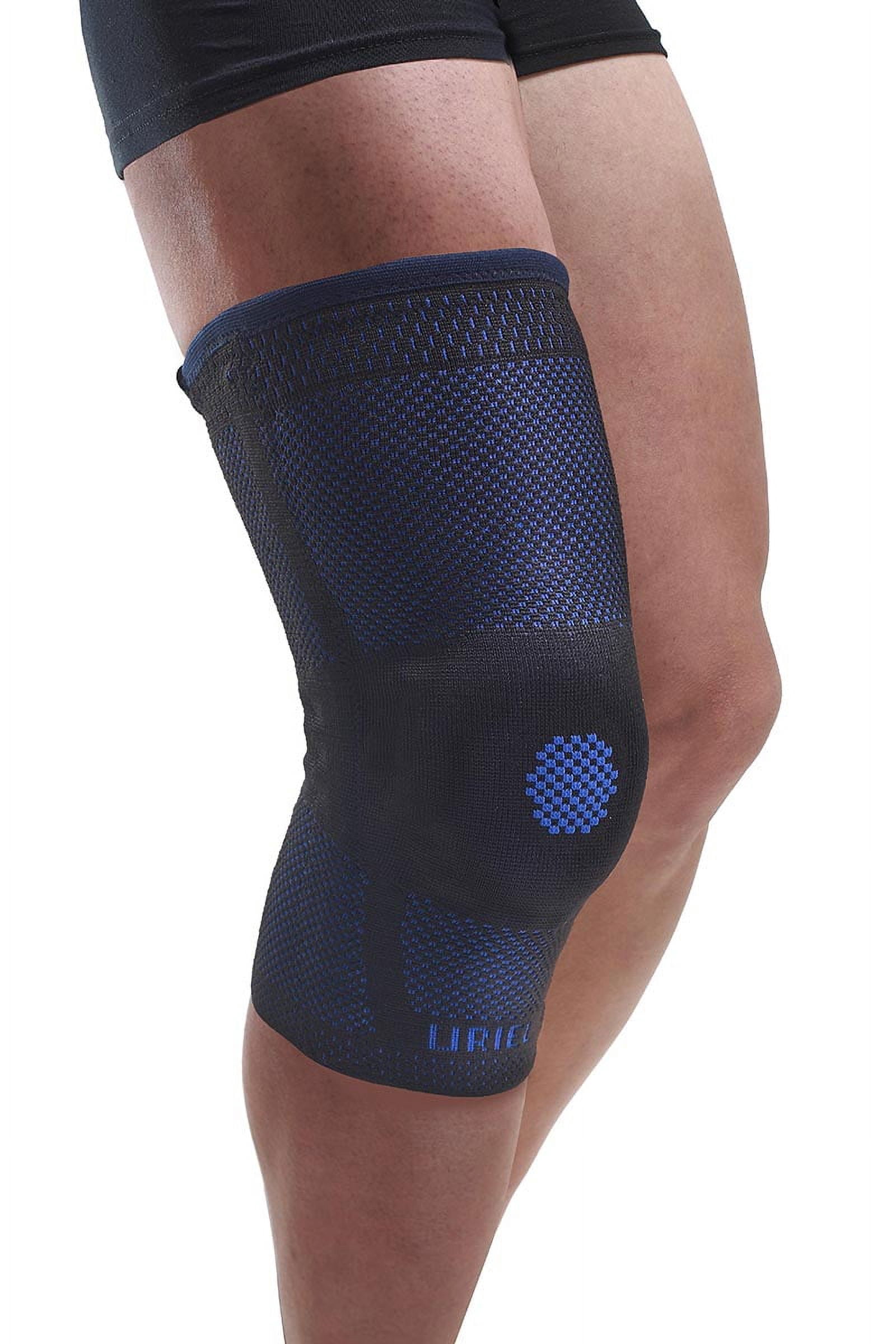 Uriel Sport and Fitness Genusil Rigid Knee Compression Sleeve and Brace with Patella Support