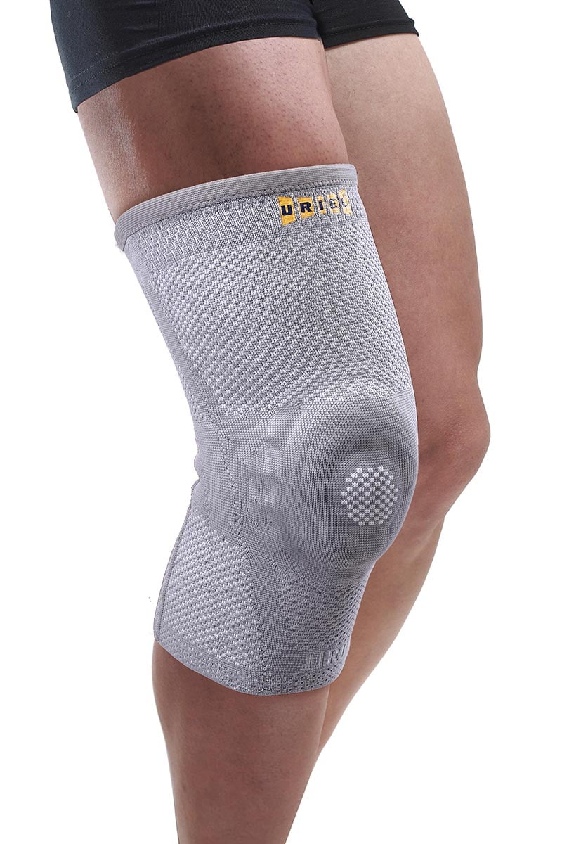 Uriel Sport and Fitness Genusil Rigid Knee Compression Sleeve and Brace with Patella Support