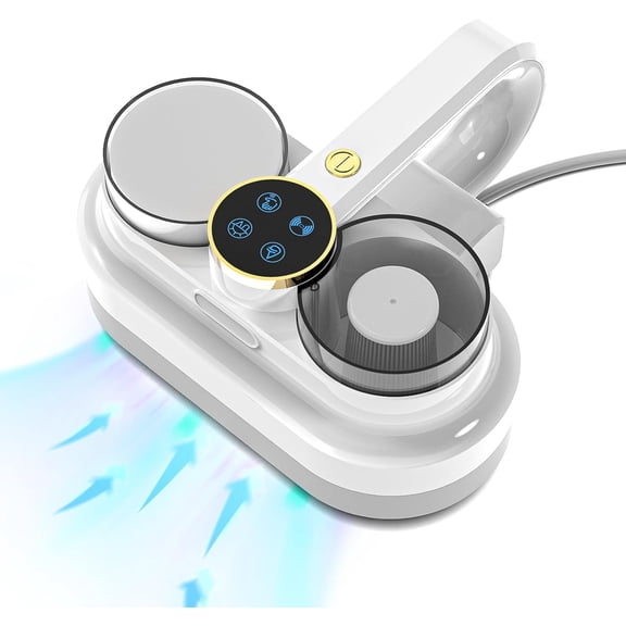 Maircle Mattress Vacuum Cleaner, 16Kpa Suction Corded Bed Vacuum  With UV-C Light, Ultrasonic & High Heating, 500W Powerful Double-Cup Handheld Vacuums for Bed, Sofa, Couch