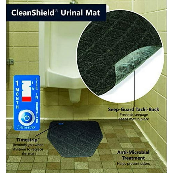 Urinal Mat - Case of 6 - Black