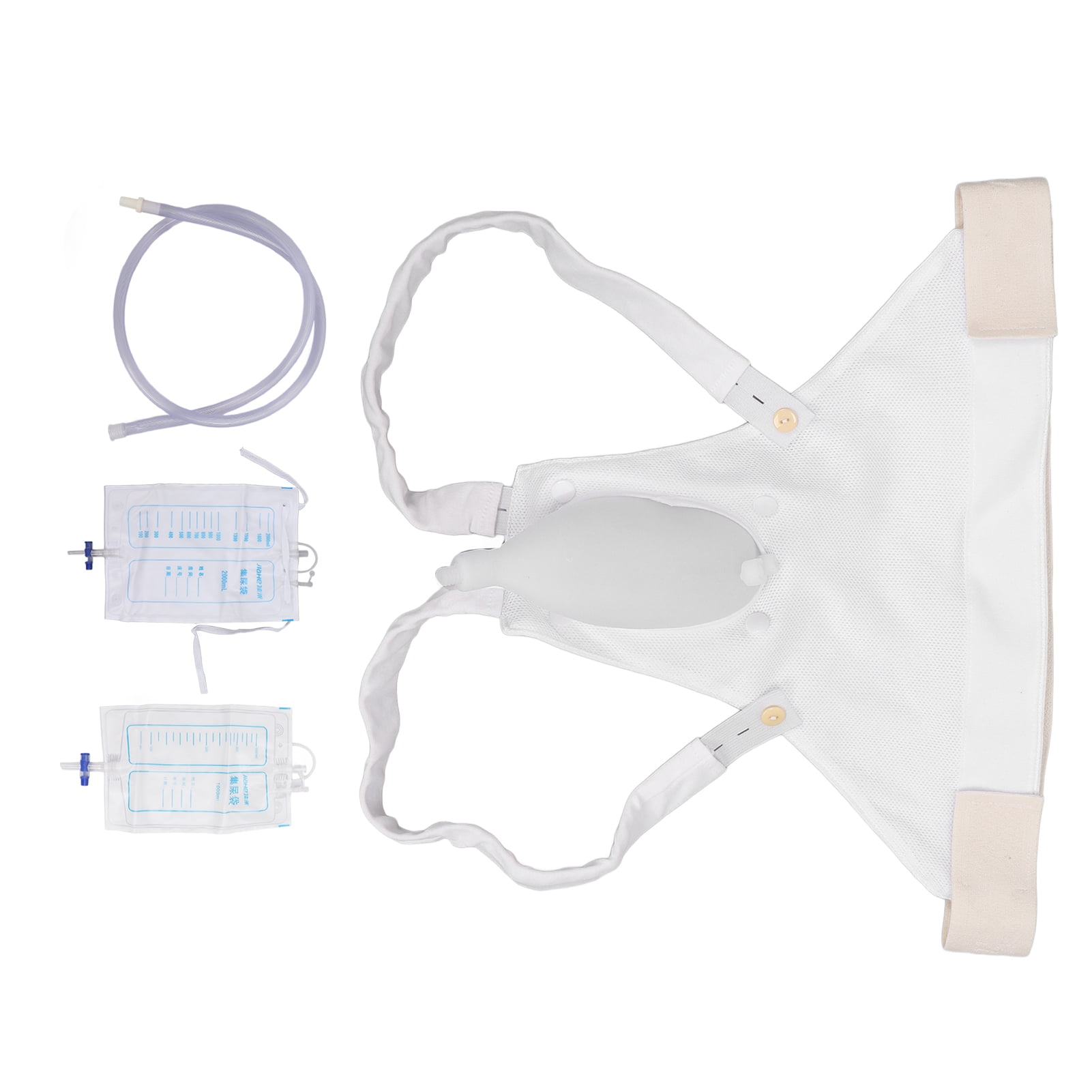 Urinal?Pee?Holder, Breathable Backflow Male?Urine?Collection?Bag 1000ml