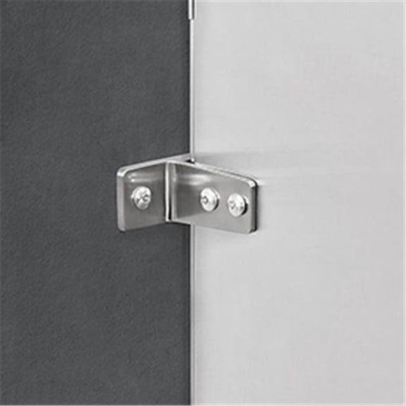 Urinal Screen Bracket Kit - Stainless Steel - Pack of 3 - Easy Installation