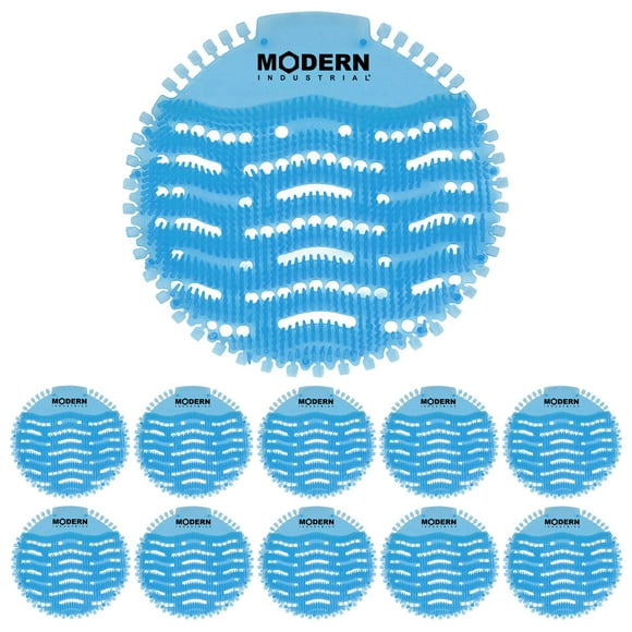 Urinal Screen & Deodorizer (10-Pack) by Modern Industrial - Fits Most Top Urina..