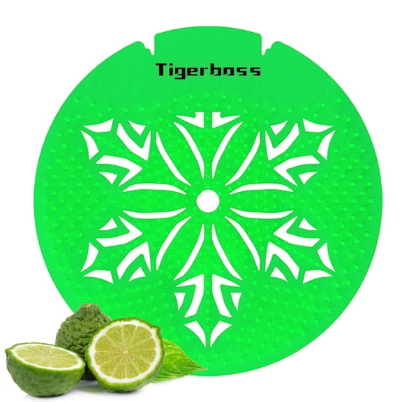 Urinal Screen Deodorizer 30 Pack Urinal Cakes Deodorizer Anti-Splash Urinal Screen Fresh Scent Urinal Mats for Men Bathroom, Toilet, Office, Restrooms, Restaurants, Schools, Hotels(Green Lemon)