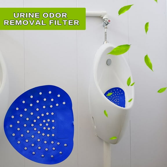 Urinal Screen Deodorizer, Odor Eliminator Mat for Restroom, Commercial Bathroom Freshener with Splash Reduction, 10 Pack