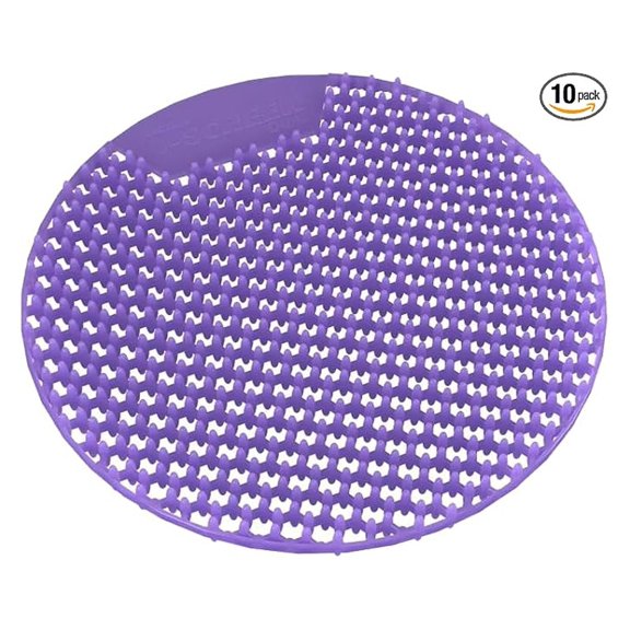 Urinal Screen Modern Industrial For Schools, Restaurants,Offices and etc, (Wee Screen - 10 Pack, Lavender & Geranium)
