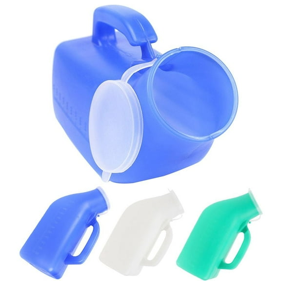 Urinals for Men 1000ML/32oz, Plastic Urine Bottles for Men, Spill Proof Screw Cap Lid, Portable Male Urinals, Urinal Bottle for Car, Elderly & Incontinence