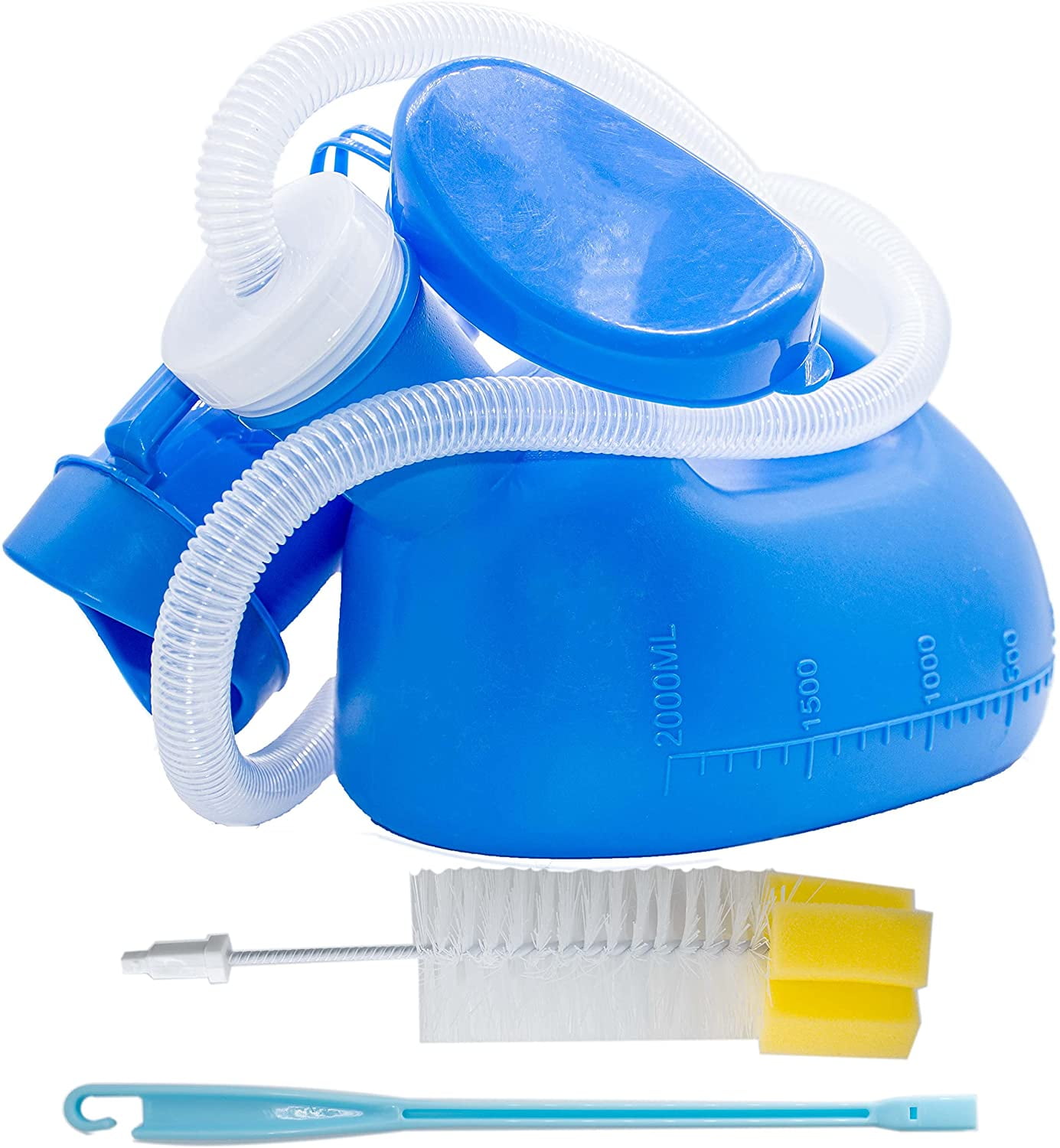 Urinals for Men and Women, 2000ml Portable Urinal Spill Proof Thick Firm Female Male Pee Bottle