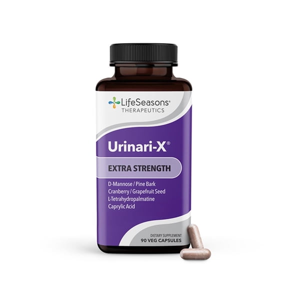 Urinari-X Extra Strength with Enhanced Comfort - Urinary Tract Support - Fast UTI Help - D-Mannose, Cranberry, Pinebark, Uva Ursi & Grapefruit - 90 Capsules
