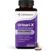Urinari-X Extra Strength with Enhanced Comfort - Urinary Tract Support - Fast UTI Help - D-Mannose, Cranberry, Pinebark, Uva Ursi & Grapefruit - 90 Capsules