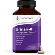 Urinari-X - Urinary Tract Support - Fast Acting UTI Help - Vitamin Supplement for Healthy Bladder Function & Immunity - D-Mannose, Cranberry, Caprylic Acid, Uva Ursi & Grapefruit - 180 Capsules