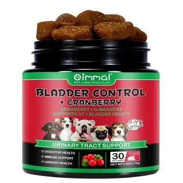 Urinary Chews for Dogs, Supports bladder s, stones issues, with Cranberry + D-Mannose, 30 Soft Chews - Duck Flavor