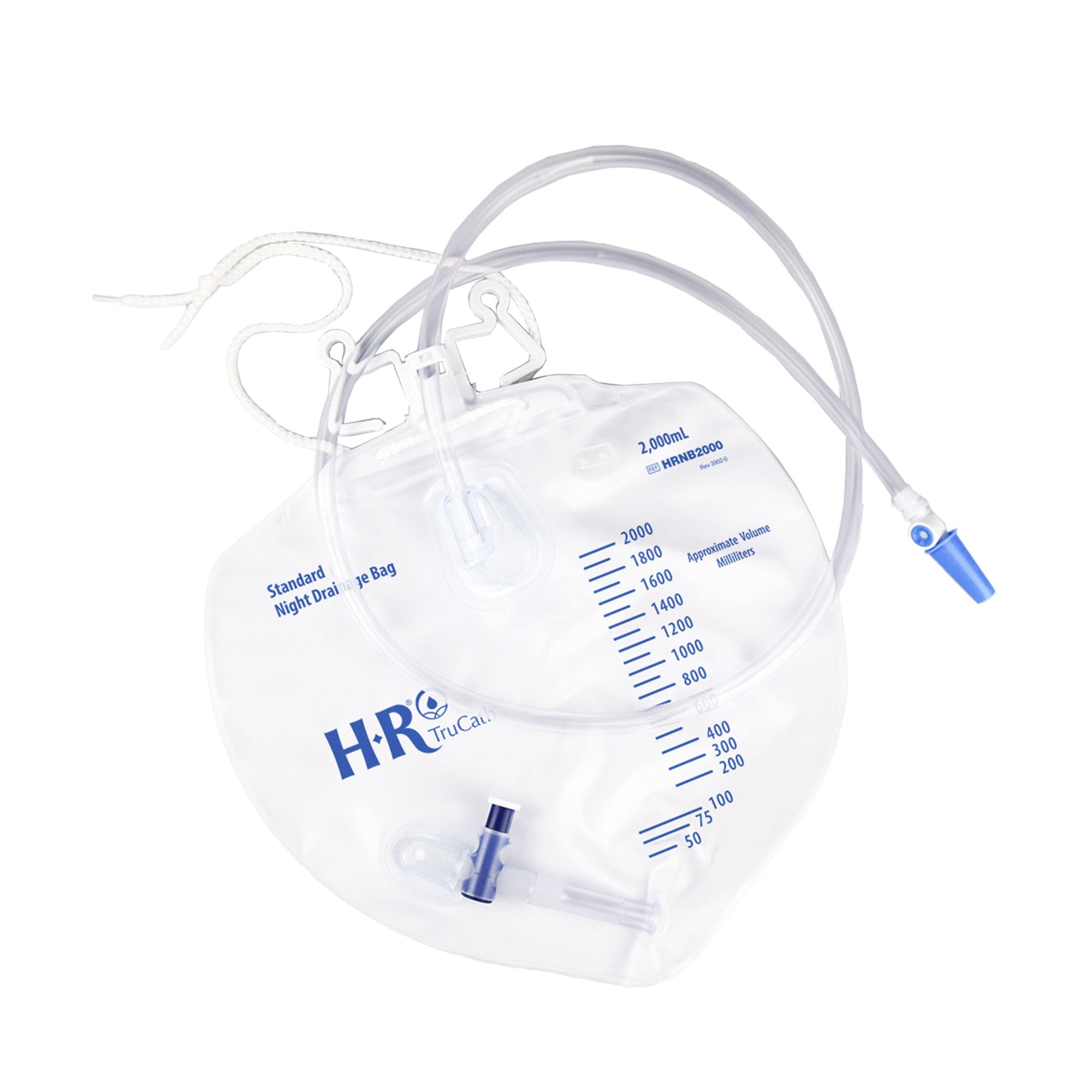 Urinary Drain Bag TruCath Anti-Reflux Valve Sterile 2,000 mL, 20 Bags