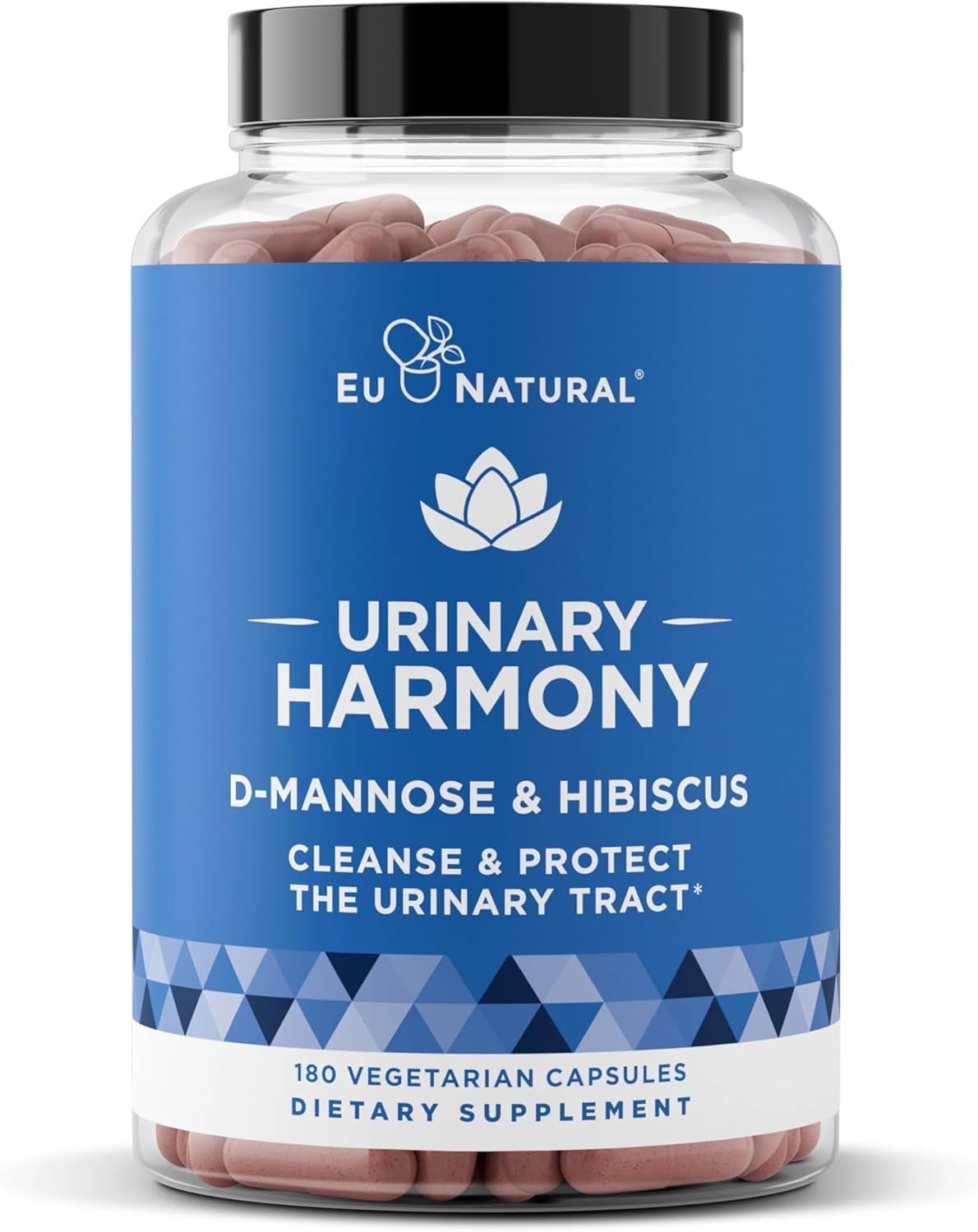Urinary Harmony D-Mannose Supplement Urinary Tract Health for Women Potent Clinical Strength Formula Cleanses and Flushes the Urinary System180 Fast Acting Capsules (Improved Comfort in 7 Days)