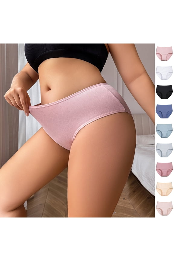 Urinary Incontinence Postpartum Underwear for Women Washable Leak Proof Odor Control Absorbency Brief Watermelon Red L