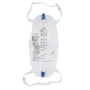 Urinary Leg Bag McKesson Anti-Reflux Valve Sterile 1000 mL Vinyl, 48/Case | 4605