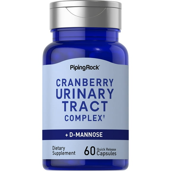 Urinary Tract Complex | 60 Capsules | With D-Mannose & Cranberry | by Piping Rock