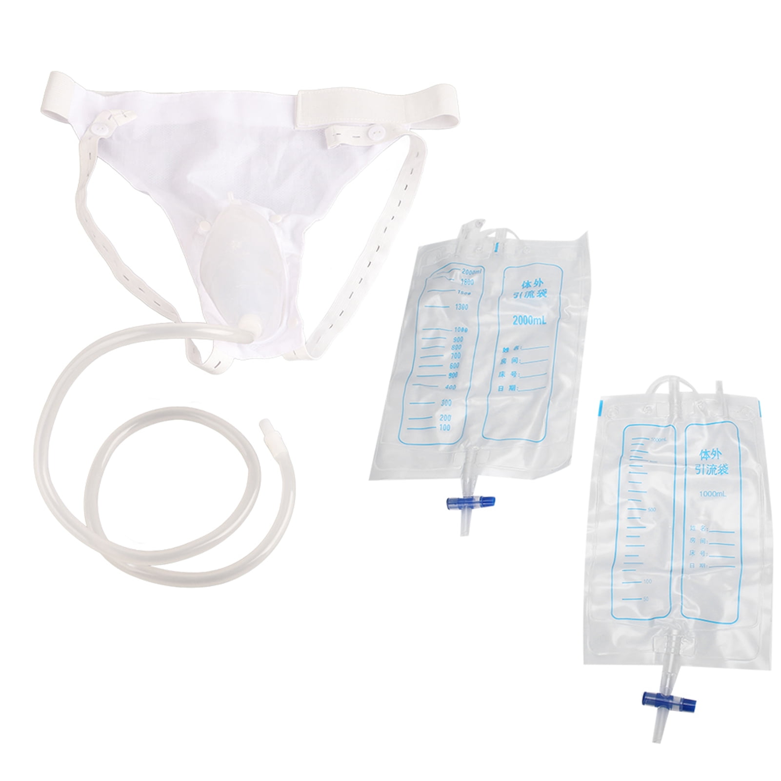 Urine Collection Bag Reusable Silicone Urinal for Men Elderly Bedridden Patients