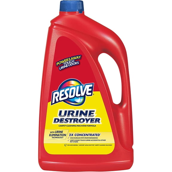 Urine Destroyer Steam Carpet Cleaner Solution 2X Concentrated Formula Urine Eliminator for Pet Stains & Odors, Safe for Bissell, & , 60 fl oz
