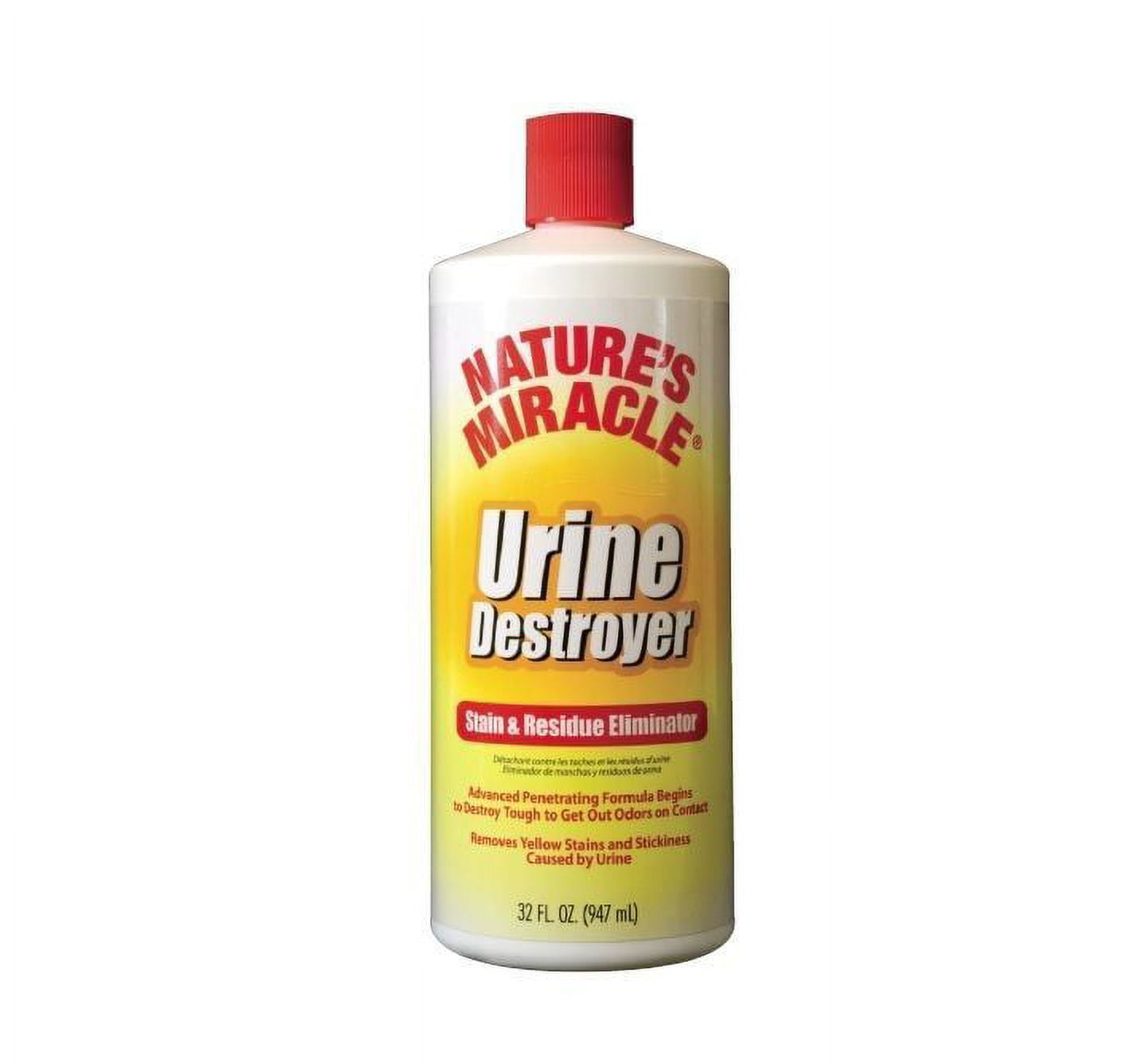 Urine Destroyer for Dog Pets Removes Pee Stains Residue & Smells 32 oz or Gallon (32 oz)