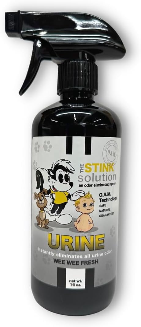 Urine Odor Eliminator Spray Completely Removes Cat Urine, Dog Pee, & Human Urine Odor Quickly from Carpet, Mattress, Hardwood Floor, Grass, Outdoor Turf, etc - 1 16oz (WeeWee Fresh)