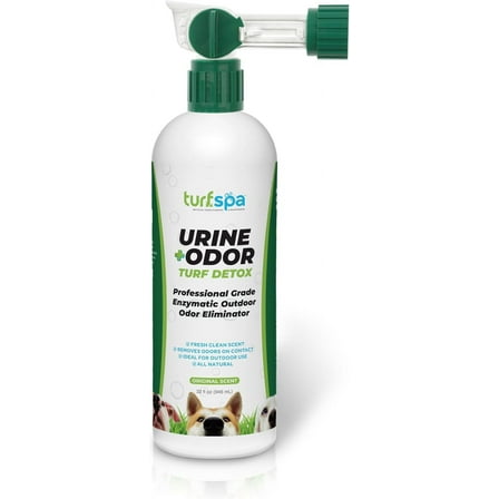 Urine & Odor Turf Detox: 32 oz Professional Enzyme Cleaner & Odor Eliminator for Artificial Grass, Turf, Concrete, Patio & Kennels, Pet Urine Enzymatic Cleaner for Dogs & Cats