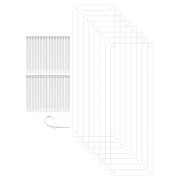 Urine Scatter Guard 8 Pack for Cage - Clear and Bendable - Keep Bedding and Litter in Cage - Used for Guinea Pigs, Hedgehogs, Hamsters, Chinchillas, Rabbits, Reptiles and Other Small Animals