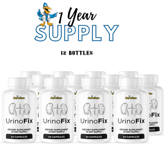 UrinoFix- Prostate Support- 12 Bottles- 720 Capsules