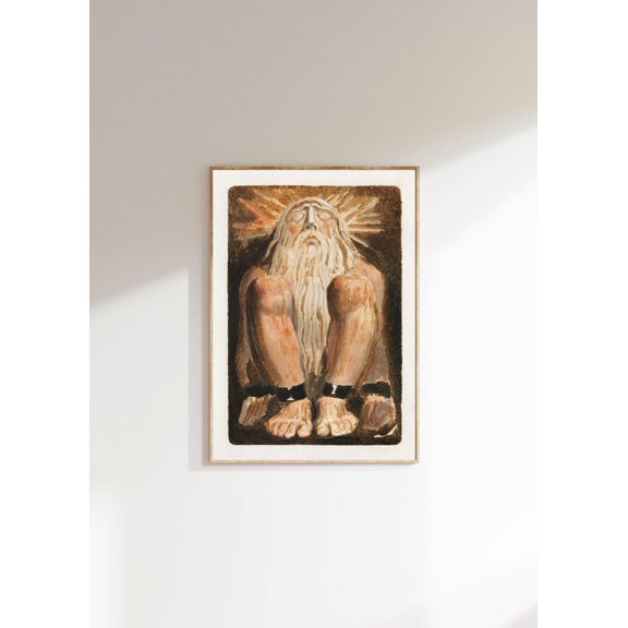 Urizen William Blake Print Vintage Myth Art