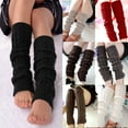 thumbnail image 1 of Urkutoba Women's Cable Knit Winter Leg Warmers, Red, 1 of 4