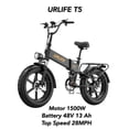 thumbnail image 1 of Urlife T5 48V 1500W UL2849 20" Mountain Bike for Adults Off-road Adventure, 1 of 14