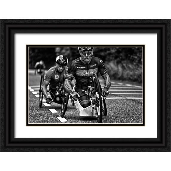 Urlings, Lou 14x11 Black Ornate Wood Framed with Double Matting Museum Art Print Titled - Strong Arms