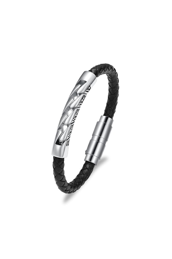 Urn Bracelet for Ashes Leather Cremation Bracelet for Human Ashes Stainless Steel Ashes Bracelet Memorial Cremation Jewelry Keepsake Bangle for Men Women