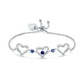 thumbnail image 1 of Urn Bracelet for Ashes for Women Girls Forever Love Heart Cremation Urn Ashes Bracelet with Birthstone Keepsake Memorial Urn Bangle, 1 of 7