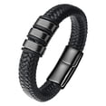 thumbnail image 1 of Urn Bracelet for Ashes for Women Men Woven Leather Rope Wrap Cremation Jewelry Cremation Urn Bracelet for Ashes, 1 of 7