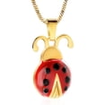 thumbnail image 1 of Urn Cremation Jewelry Flying Ladybug Urn Necklace for Ashes for Women Stainless Steel Animal Shape Ashes Keepsake Urn Locket Memorial Jewelry, 1 of 8