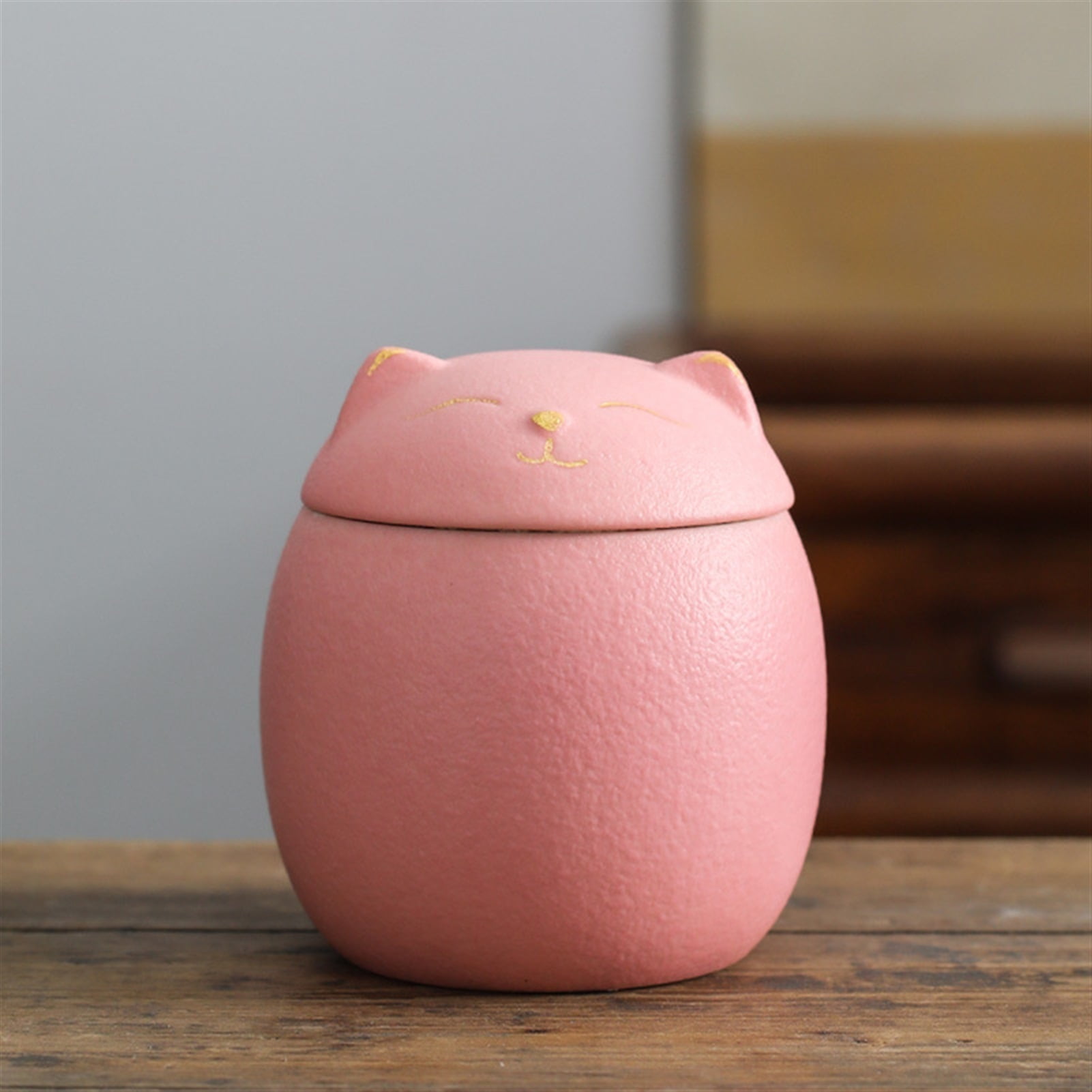 Urn For Pet Ashes- Cat Shape Memorial Cremation Urns-Handcrafted Black Decorative Urns For Funeral Cat Urn Dog Urn