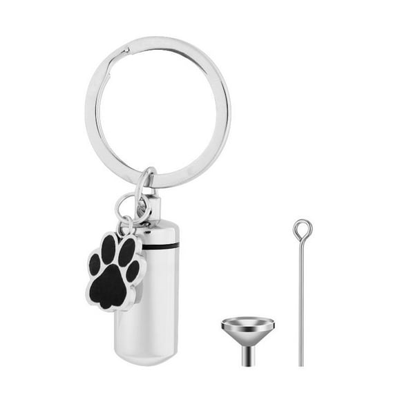 Urn Keychain For Ashes Dog Memorial Cremation for Key Ring Pet Cremation Keychai