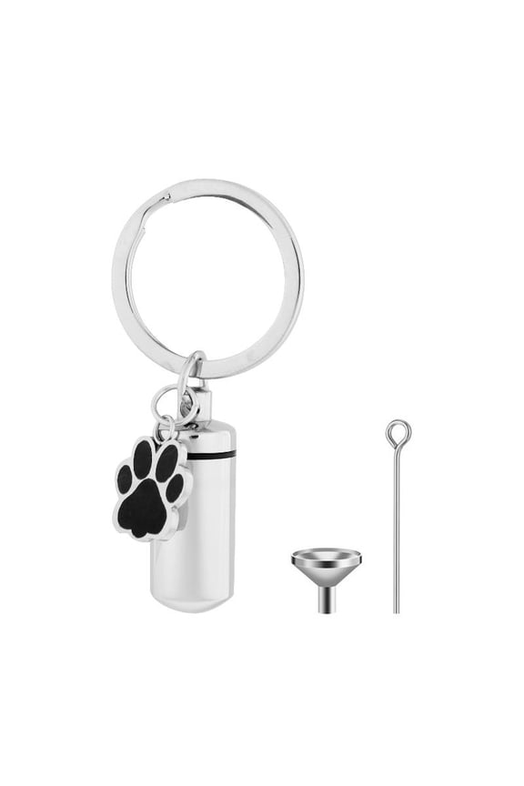 Urn Keychain For Ashes Dog Memorial Cremation for Key Ring Pet Cremation Keychai