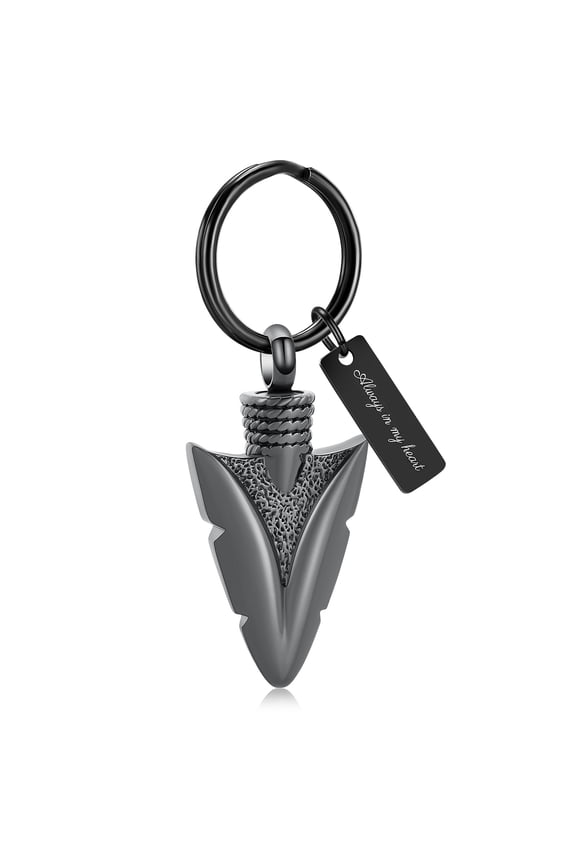 Urn Keychain for Men Arrowhead Cremation Ash Jewelry Memorial Lockets Keychain Keepsakes for Human Ashes for Women Memory Gift